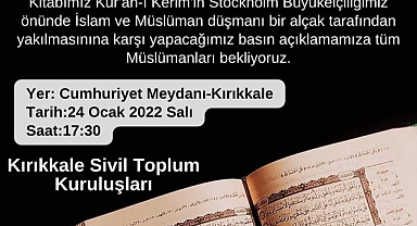 KUR'AN-I KERİM İÇİN EYLEM...