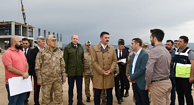 LOJİSTİK DEPO KOMUTANLIĞI SAHASINDA İNCELEMELERDE BULUNDU