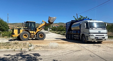 HACILAR'DA ASFALT ÇALIŞMASI