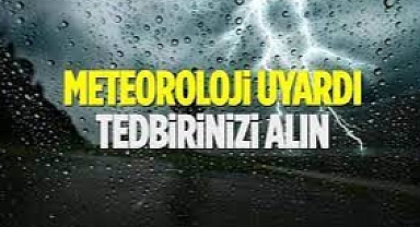 METEOROLOJİ UYARDI