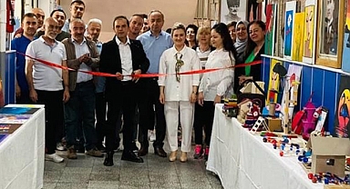 ŞEHİTLER ORTAOKULUNDA YIL SONU SERGİSİ AÇILDI
