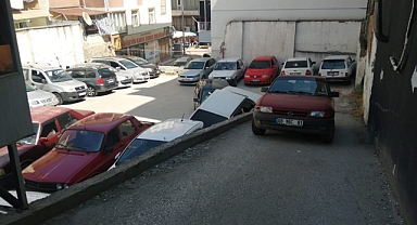 PARKTA İSTENMEYEN KAZA
