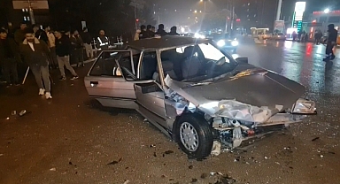 TRAFİK KAZASI 9 KİŞİ YARALANDI