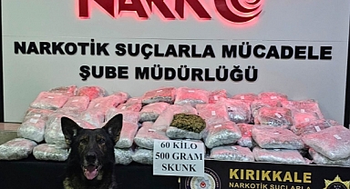 KIRIKKALE’DE OPERASYONDA 60 KİLO UYUŞTURUCU BULUNDU