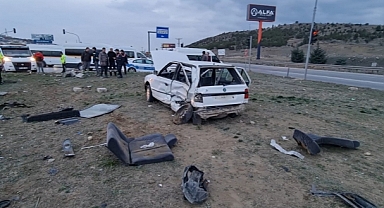 KAZANIN ŞİDDETİYLE ARACIN KOLTUKLARI FIRLADI