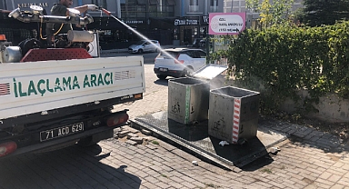 YAHŞİHAN’DA İLAÇLAMA DEVAM EDİYOR