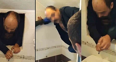KIRIKKALE’DE FİRARİ HÜKÜMLÜ TUVALET PENCERESİNDE YAKALANDI