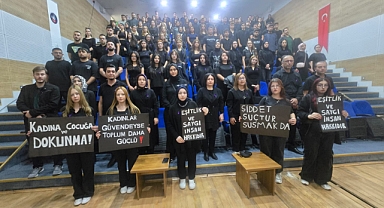DELİCE’DE ÖĞRENCİLER ŞİDDETE HAYIR DEDİ