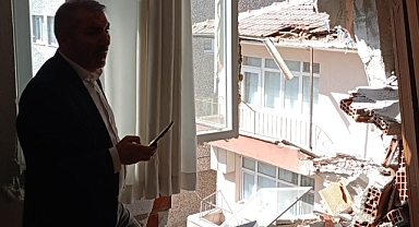 ZARAR GÖREN BİNADA HASAR TESPİT ÇALIŞMALARI BAŞLADI