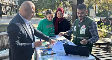 YEŞİLAY'IN BAĞIMLILIKLA MÜCADELE ÇALIŞMALARINA KATILDI