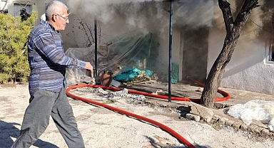 KIRIKKALE’DE YANGINDA EV KULLANILMAZ HALE GELDİ
