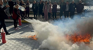 YANGINA PERSONEL MÜDAHALE ETTİ