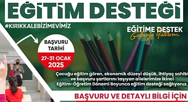 KIRIKKALE BELEDİYESİ'NDEN EĞİTİM DESTEĞİ