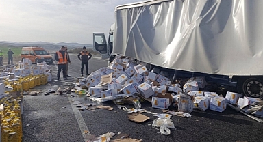 KIRIKKALE’DE ASFALTI AYÇİÇEK YAĞ KAPLADI