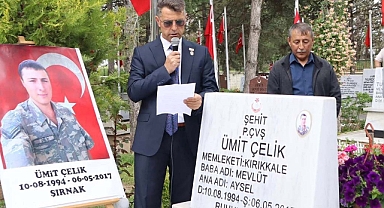 ŞEHİT ÇELİK, UNUTULMADI