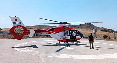AMBULANS HELİKOPTER YETİŞTİ