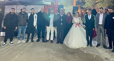 BAŞKAN DOĞAN, MAŞİDE VE ORHAN ÇİFTİNİ YALNIZ BIRAKMADI