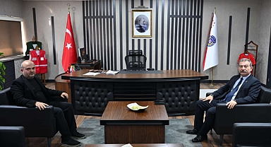 BAŞKAN ÇAĞLAR YUMUŞAK'TAN EMNİYET MÜDÜRÜ MUSTAFA IŞIK'A NEZAKET ZİYARETİ