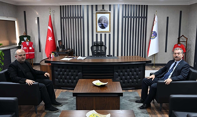 BAŞKAN ÇAĞLAR YUMUŞAK'TAN EMNİYET MÜDÜRÜ MUSTAFA IŞIK'A NEZAKET ZİYARETİ