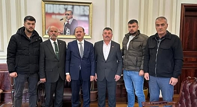 ŞEHİT AİLELERİ DERNEĞİ’NDEN BAKAN YARDIMCISI RAMAZAN CAN’A ZİYARET