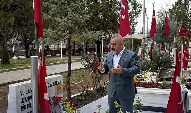 BAŞKAN SERDAL ÖGET ŞEHİTLERİ UNUTMUYOR
