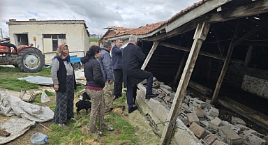 KIRIKKALE’DE YAĞMUR VE RÜZGAR AĞIL YIKTI 