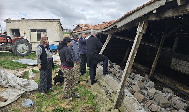 KIRIKKALE’DE YAĞMUR VE RÜZGAR AĞIL YIKTI 