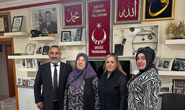 BAŞKAN SERDAL ÖGET, ŞEHİT AİLELERİNİN HER ZAMAN YANINDA