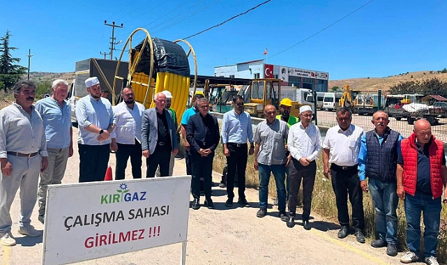 SULAKYURT'TA DOĞALGAZ DÖNEMİ BAŞLADI: İLK KAZMA VURULDU